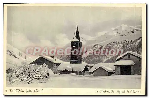 Cartes postales Val d'Isere le Clocher le Signal de l'Iseran