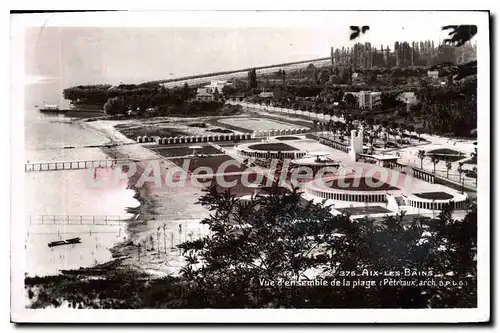 Cartes postales Aix les Bains vue d'ensemble de la plage