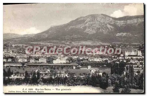 Cartes postales Aix les Bains vue generale