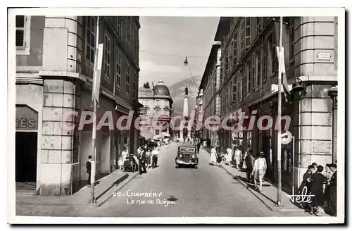 Cartes postales Chambery la rue de Boigne