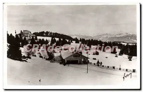 Cartes postales Le Mont Revard sur Aix les Bains l'hotel P L M et le Mont Blanc