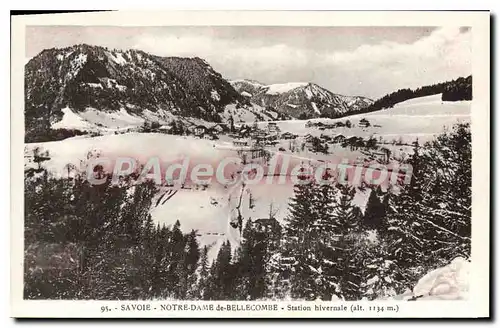 Ansichtskarte AK Savoie Notre Dame de Bellecombe Station Hivernale