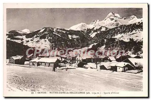 Ansichtskarte AK Savoie Notre Dame de Bellecombe Sports d'hiver