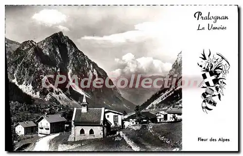 Cartes postales Pralognan la Vanoise Savoie village des Granges et Pointe de Villeneuve