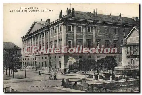 Cartes postales Chambery le palais de justice la place