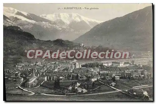 Cartes postales Albertville vue generale