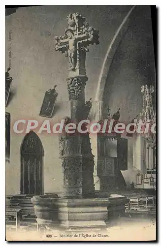 Cartes postales Benitier de l'eglise de Cluses