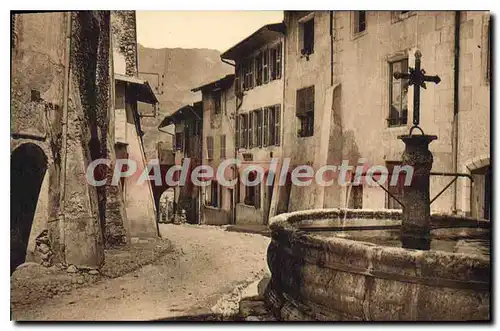 Ansichtskarte AK Albertville Conflans Fontaine et grand rue