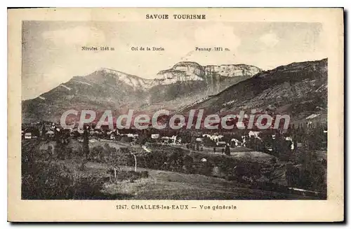 Ansichtskarte AK Savoie Tourisme Challes les Eaux vue generale