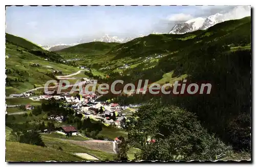 Cartes postales Flumet Savoie vue generale et Massif du Mont Blanc