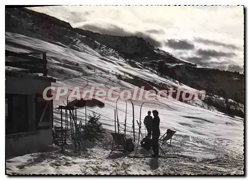 Moderne Karte Saint Francois sur Bugeon Savoie Contre jour sur les pistes