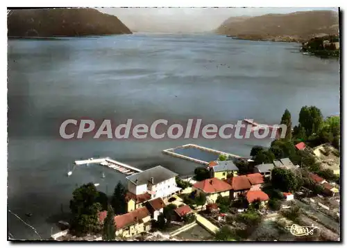 Cartes postales moderne Viviers du lac Savoie le village de Terre nue les hotels et le lac du Bourget vue aerienne