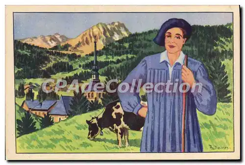 Cartes postales moderne En Savoie Berger et Clocher Savoyards