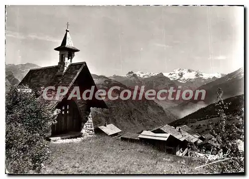 Ansichtskarte AK Courchevel Savoie la Chapelle du Cure d'Arc et le Massif de Bellecote