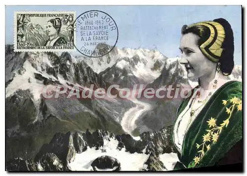 Cartes postales Rattachement de la savoie a la France