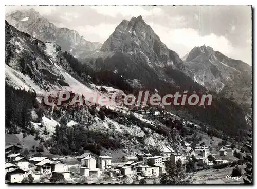 Cartes postales Le Planay Savoie vue generale le Grand Bec et Pointe de la Vuzelle