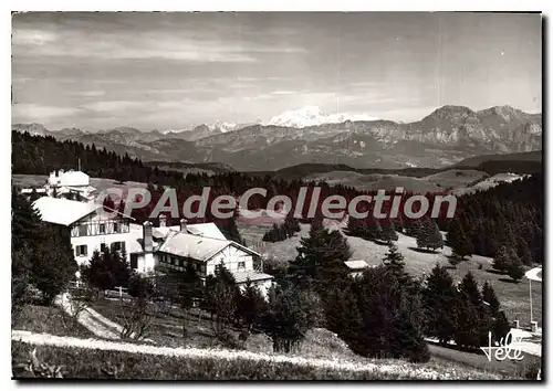 Cartes postales Plateau du Revard les hotels chaine des Alpes et Mont Blanc