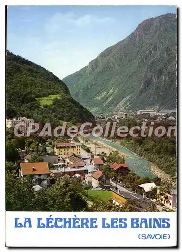 Moderne Karte La Lechere les Bains Savoie vue generale