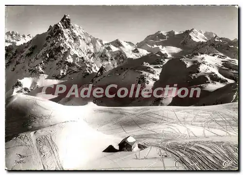 Cartes postales moderne Courchevel Moriond l'Aiguille du Fruit et le Dome de Poiset vue du sommet de la Saulire