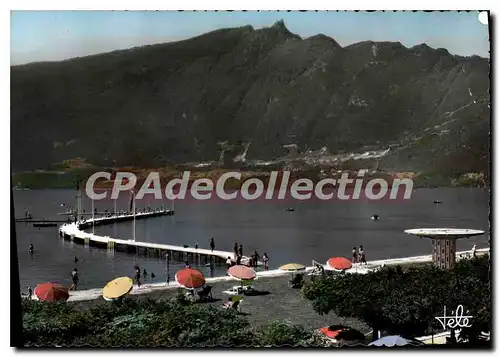 Cartes postales moderne Aix les Bains la plage et la Dent du Chat