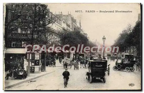 Cartes postales Paris Boulevard Montmartre