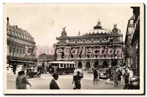 Cartes postales Paris L'Opera et la Place