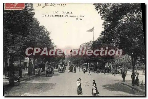 Cartes postales Paris Le Boulevard Poissonniere