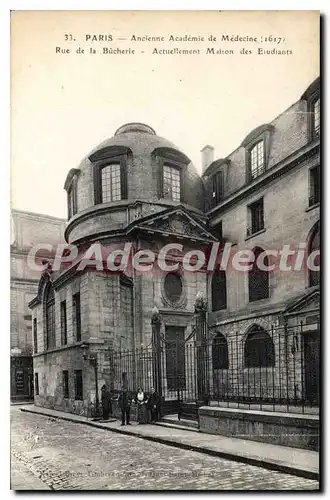 Cartes postales Paris Ancienne Academic de Medecine 1617 Rue de la Bucherie