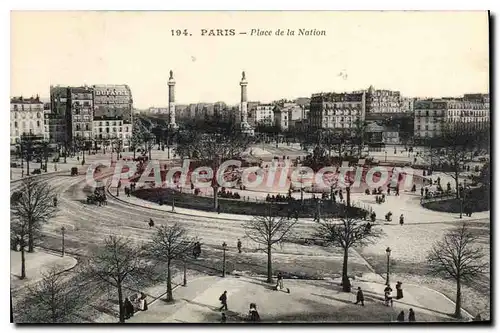 Cartes postales Paris Place de la Nation