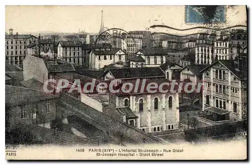 Cartes postales Paris XIV L'Hopital St Joseph Rue Didot