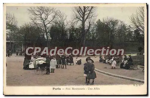 Ansichtskarte AK Paris Parc Montsouris Une Allee