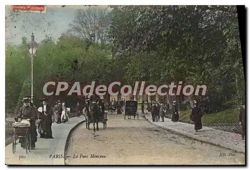 Cartes postales Paris Le Parc Monceau