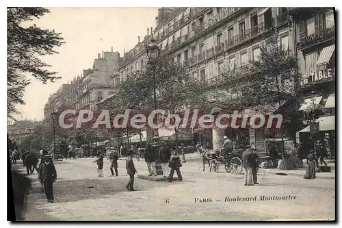 Cartes postales Paris Boulevard Montmartre