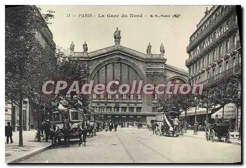 Cartes postales Paris La Gare du Nord