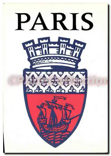 Cartes postales moderne Paris blason