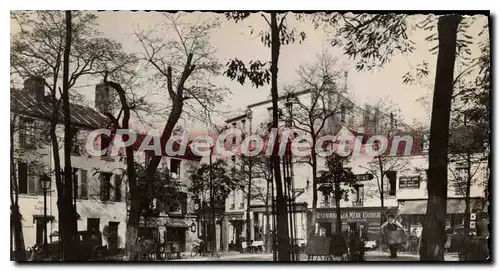 Moderne Karte Paris et les Merveilles Le vieux Montmarte La Place du Tertre