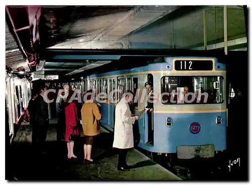 Moderne Karte Paris Le Metro