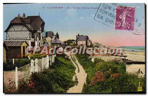 Cartes postales Luc sur Mer Quartier des Champs Elysees