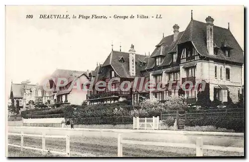 Ansichtskarte AK Deauville la Plage Fleurie Groupe de Villas