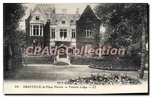 Ansichtskarte AK Deauville la Plage Fleurie Victoria Lodge