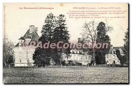 Cartes postales La Normandie pittoresque Fervaques Calvados Le Chateau