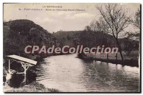 Cartes postales La Normandie Pont d'Ouilly Bords de l'Orne vers Mesnil Villement