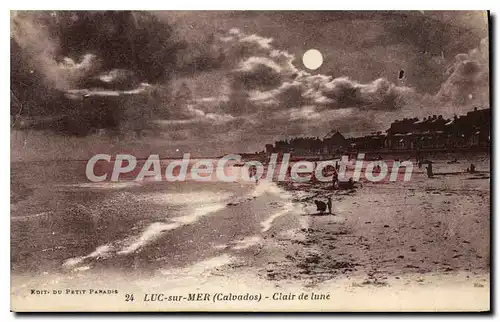 Cartes postales Luc sur Mer Calvados Clair de lune