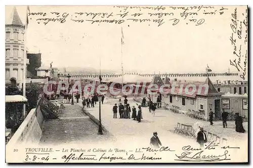 Ansichtskarte AK Trouville Les Planches et Cabines de Bains