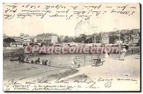 Ansichtskarte AK Trouville Le Bac de Deauville a Maree basse