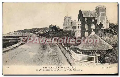 Cartes postales Deauville La Plage Fleurie