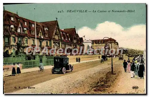 Cartes postales Deauville Le Casino et Normandy Hotel