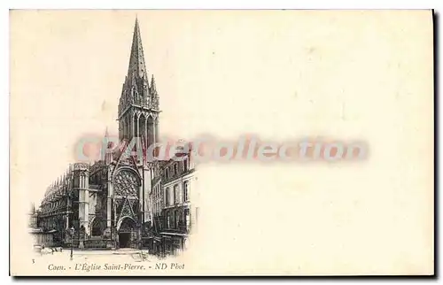 Cartes postales Caen L'Eglise St Pierre