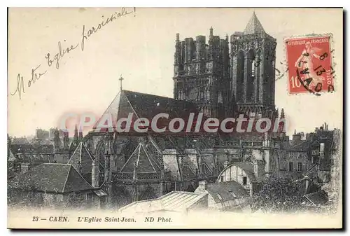 Ansichtskarte AK Caen L'Eglise St Jean