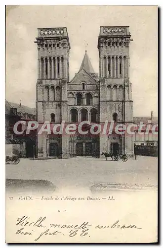 Cartes postales Caen Facade de l'Abbaye aux Dames